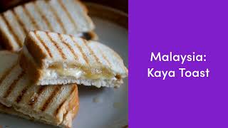 Kaya Toast: Traditional Malaysian and Singaporean recipe