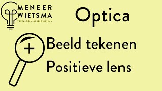 Natuurkunde uitleg Optica 4: Beeld tekenen met een positieve lens