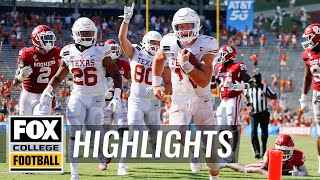 Texas QB Sam Ehlinger puts on a show with SIX TDs in Red River Showdown | HIGHLIGHTS | CFB ON FOX