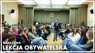 Warszawa: 3. Lekcja Obywatelska Marszałka Sejmu, 11 stycznia 2024 r.