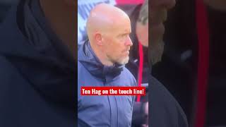 Ten Hag on the touch line with nerves of steel |#shorts