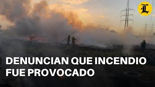 DENUNCIAN QUE FUEGO EN EL ALMIRANTE FUE PROVOCADO POR DESCONOCIDOS