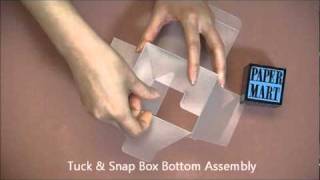 Boxes - Tuck \u0026 Snap Bottom Assembly