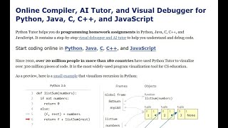 How to Use PythonTutor.com | Visualize Python Code Step-by-Step