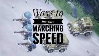 Top War Battle Game: Ways to increase marching speed