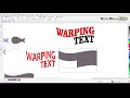 warping text in coreldraw