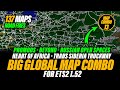 ETS2 1.52 Big Global Map Combo | Promods, ROS, PL Rebuilding, Africa and many more maps