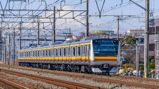 JR東日本　E233系8000番台(南武線向け)　横ナハN13編成　試運転　試9896M　＠東海道貨物線・辻堂～藤沢