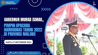 GUBERNUR SAMPAIKAN SAMBUTAN MENHUB DALAM UPACARA HARHUBNAS TAHUN 2022 DI PROVINSI MALUKU