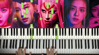 Lady Gaga, BLACKPINK - Sour Candy (Piano Tutorial Lesson)