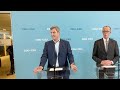 pressestatement mit friedrich merz und markus söder