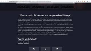 DISNEY PLUS ANDROID TV DEVICES Overview