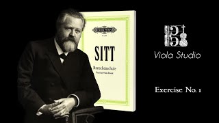 Hans Sitt Practical Viola School | Excercise No. 1