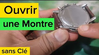 Comment Ouvrir Couvercle d'une montre à ergots | Sans clé spéciale | Capot arrière| Changer la pile