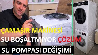 Çamaşır makinesi suyunu neden boşaltmıyor, Su nasıl Boşaltılır? | Bosch E18 hasasının Çözümü