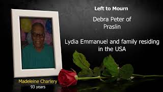Updated Death Announcement of Madeleine Charlery [English]
