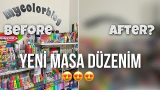 Yeni masa düzenim 🫶🏻 | 15 saat süren yeni masa düzenim 😍 @mycolorbloq 😘