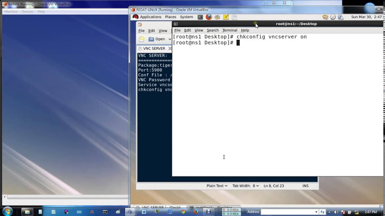 Linux vnc server. RPM сервер. VNCS.