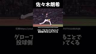 佐々木朗希はなぜ球速を出せるのか？#プロ野球#ピッチングフォーム #千葉ロッテマリーンズ#佐々木朗希