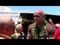 the rock makes surprise appearance at telescope protest in hawaii