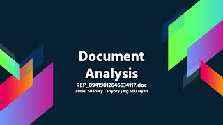 MATT Assignment- Document Analysis