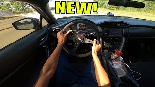 AGGRESSIVE Turbo FRS POV Driving! *NEW Greddy Racing Steering Wheel*