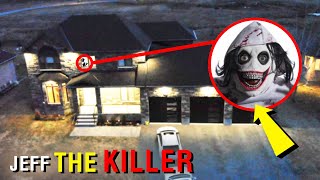 DRONE CATCHES JEFF THE KILLER SNEAKING INTO MY HOUSE!! (YOU WON'T BELIEVE THIS!)