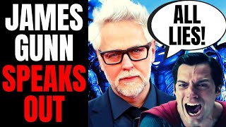 James Gunn SLAMS Superman Rumors  After Report Of Full DC Reboot | Is Henry Cavill Really Gone?!