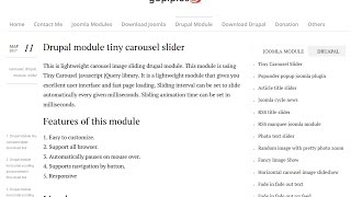 Drupal module tiny carousel slider