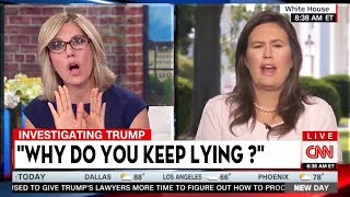 CNN's Alisyn Camerota GRILLED Sarah Sanders for She Defending Trump's BAD Leadership