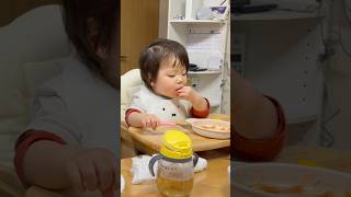 🍎むぎちゃん、ミートボール大好き！ 美味しいね (1y4m25d No.6) #赤ちゃん #toddlerst #baby