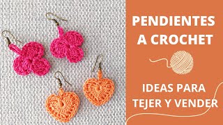 Cómo tejer pendientes a crochet fácil para vender