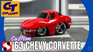 Custom CarTuned '63 Chevy Corvette #customdiecast #cartuned #corvette