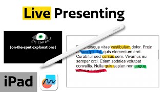 Combine Apple Pencil, iPad, and Freeform App for Engaging Presentations