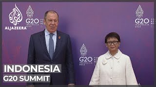 G20 summit: Ukraine war dominates foreign ministers' meeting