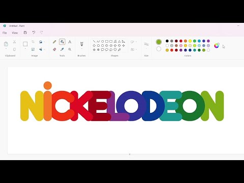 How To Draw A Colorful Nickelodeon Logo Using Ms Paint How To Draw On Your Computer How To Draw A Colorful Nickelodeon Logo Using Ms Paint How To Draw On Your Computer