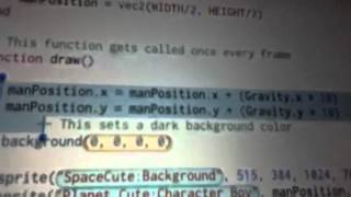 Codea tutorial 2 acelarometer