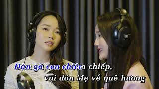 KARAOKE ĐÓN MẸ | Như Quỳnh \u0026 Phương Thuỷ | St: Minh Vy