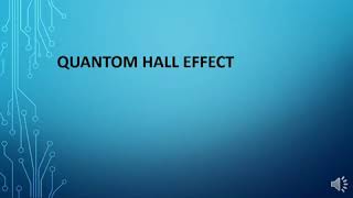 Quantum Hall effect- by Shaghayegh Emami-(λ circle)