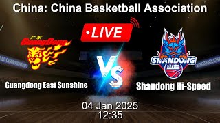 🔴 LIVE: Guangdong East Sunshine vs Shandong Hi-Speed - Live Basketball Score