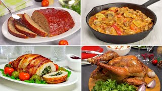 4 TURKEY DINNER for the HOLIDAYS. Recipes by Always Yummy!