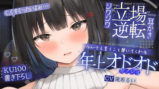 《🐺KU100》何でも言うこと聞いてくれる年上オドオド彼女の、ジワジワ立場逆転耳かき♥【書き下ろし┆ASMR┆男性向け┆シチュエーションボイス】