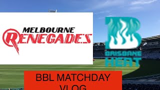 Renegades win in a thriller game!| Melbourne renegades vs Brisbane heat BBL matchday vlog 2022 #1