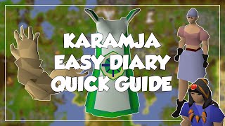 Karamja Easy Diary Quick Guide - Old School Runescape/OSRS