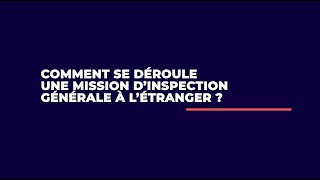 Concours Inspection Générale : Comment se déroule une mission d'Inspection Générale à l'étranger ?