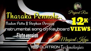 Tharaka Pennale Instrumental song| Stephan Devassy |Nadan Pattu |Malayalam folk song|keyboard |Flute