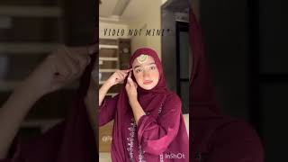 Hijab tutorial for wedding functions🎀🫀  #desi #aesthetic #shorts