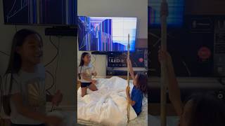 Kids break mom big t.v #shorts