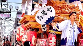 【9台のだんじりが集結‼️杭全神社 前夜祭 迫力の入場編‼️】令和5年 6月18日 杭全神社 前夜祭