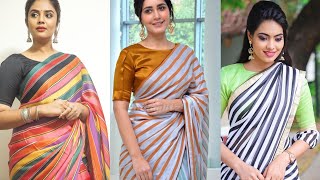 Stunning striped saree collection